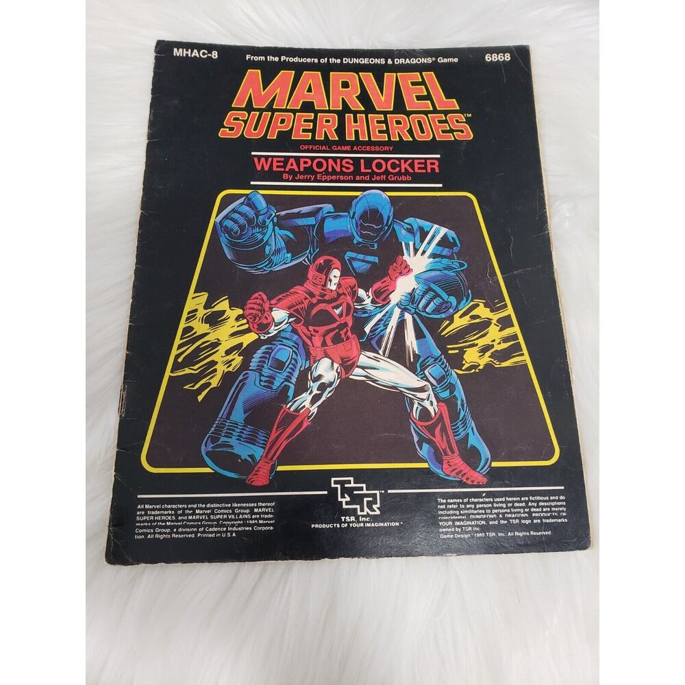 Marvel Super Heroes Weapons Locker TSR RPG MHAC-8 Dungeons Dragons‎